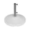 Us Weight Fillable 120lb Capacity Free Standing Umbrella Base, White, Commercial FUB120WE - alternate 1